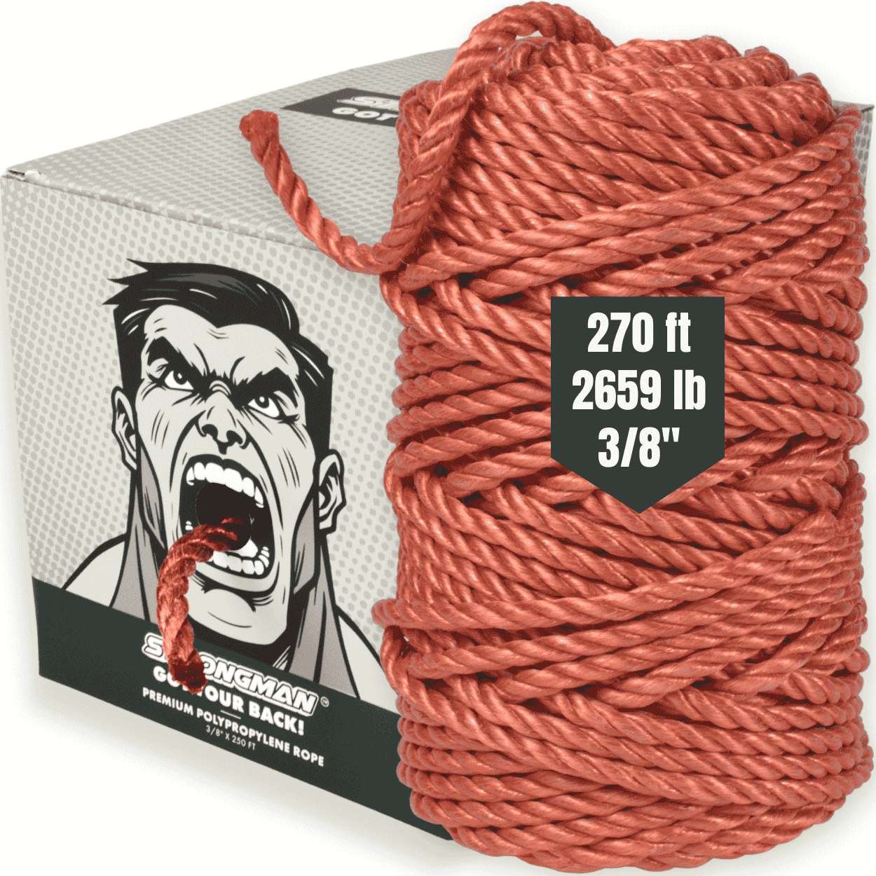 3/8 inch rope Premium strongman rope title